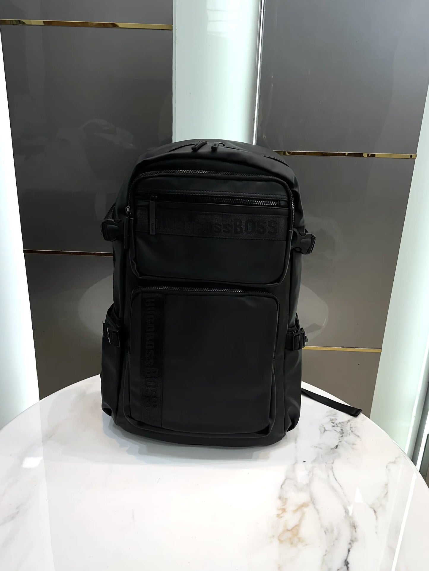 Hugo Bos s Luxury Imported Backpack Black b2978