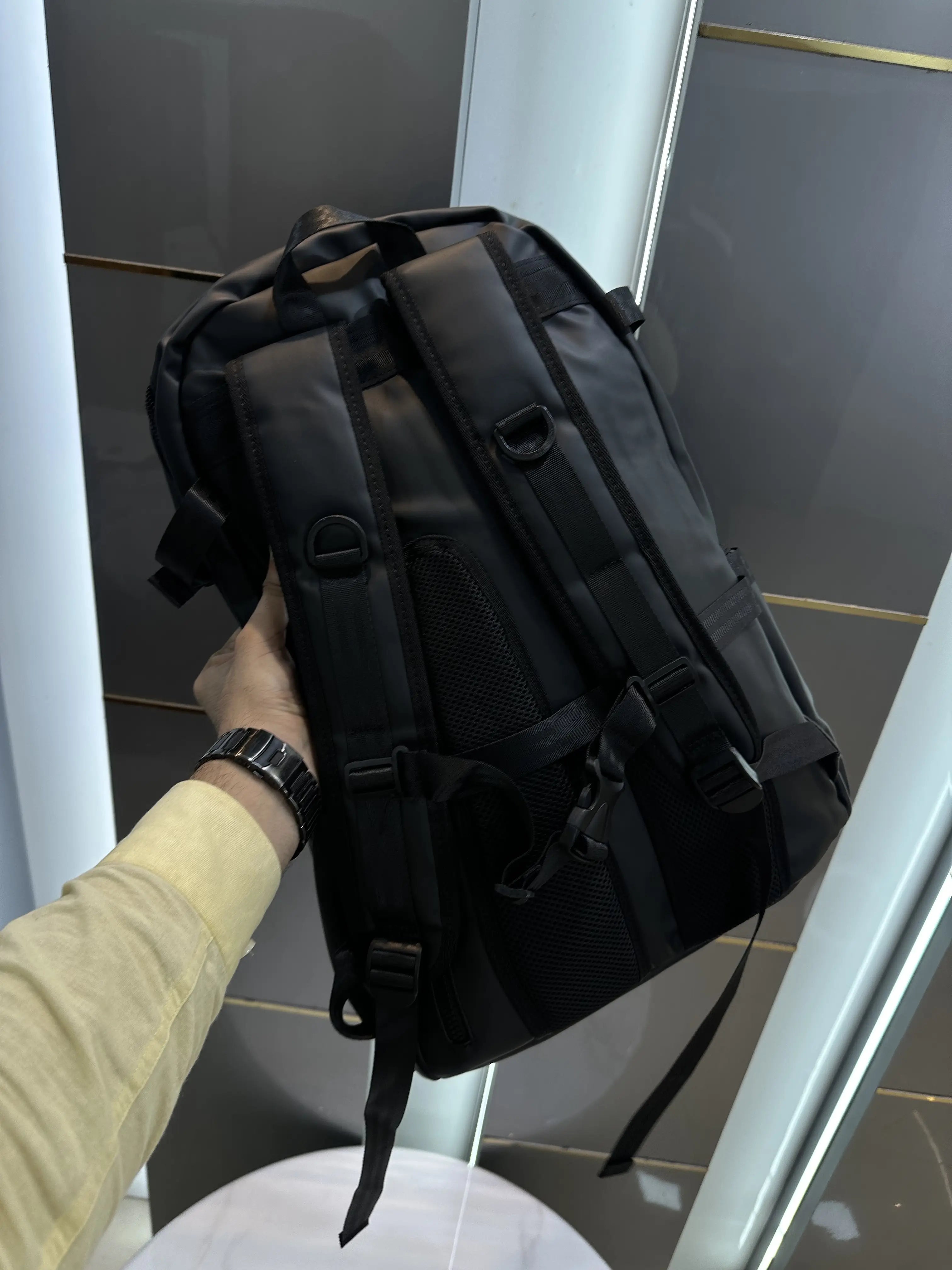 Hugo Bos s Luxury Imported Backpack Black b2978