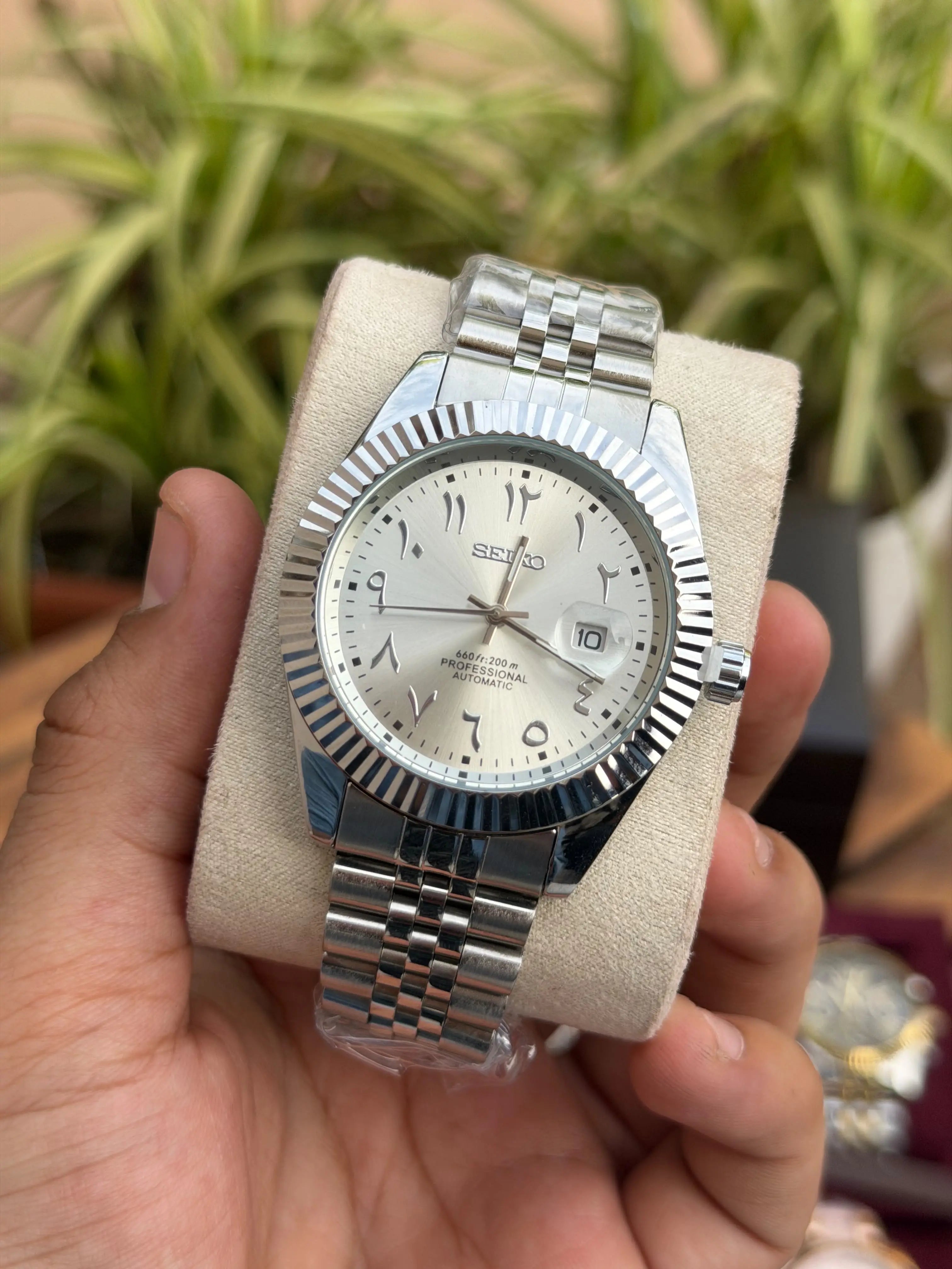 Seiko Date Just Arabic heavy quality Secondary image