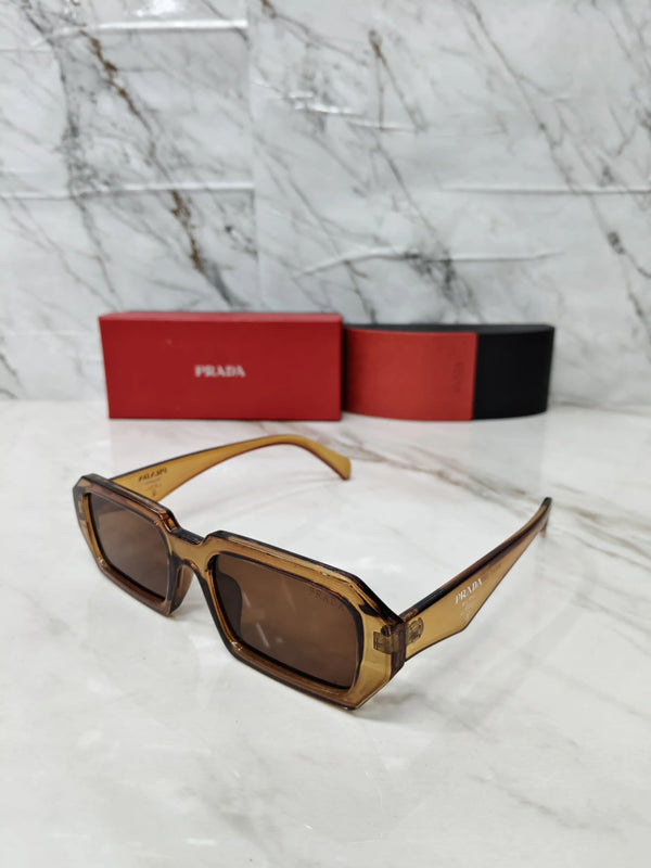 PRADA 01 TRANSPARENT BROWN 