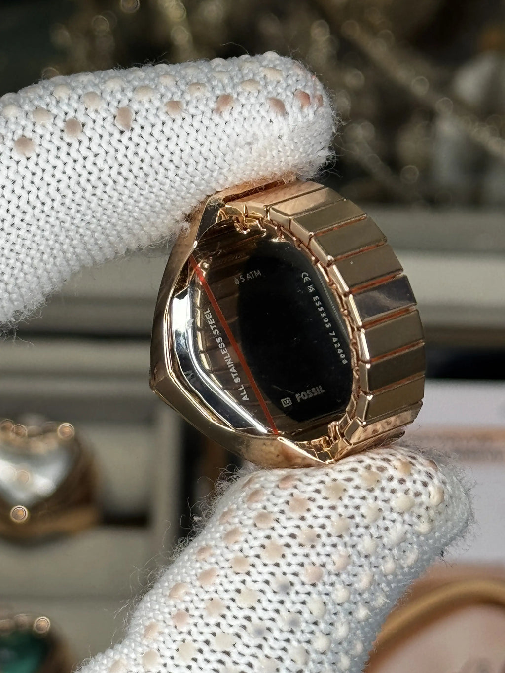 Fossi l Rose Gold Ring Analog Ladies Watch