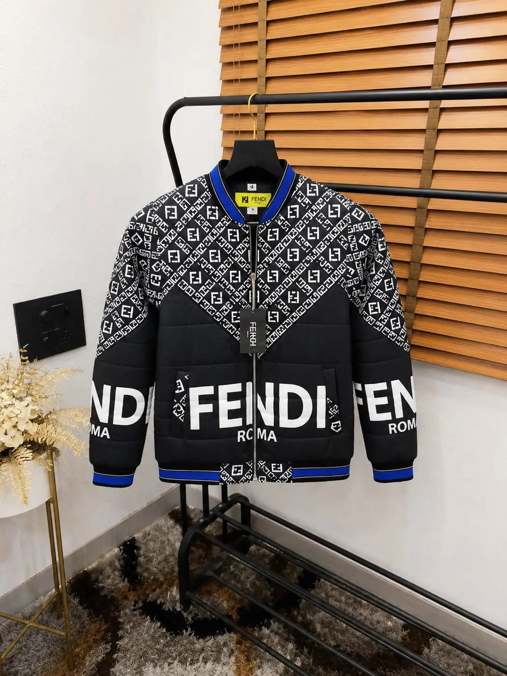 Fend_i Printed Tukrey Imported Premium Puffer Jacket