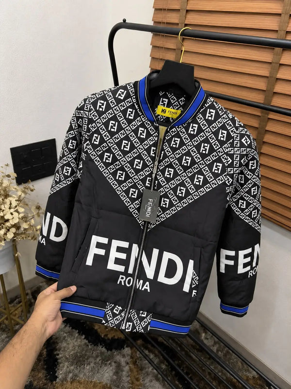 Fend_i Printed Tukrey Imported Premium Puffer Jacket