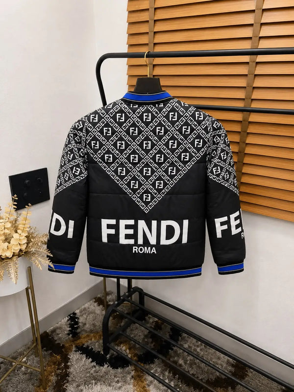 Fend_i Printed Tukrey Imported Premium Puffer Jacket