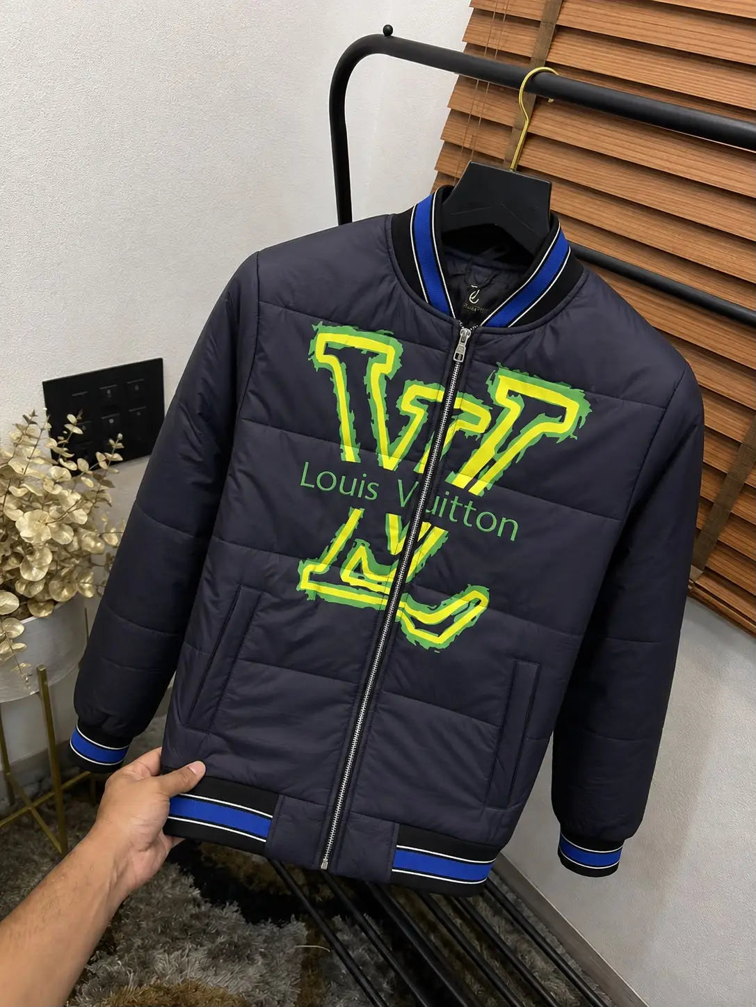 Loui_s Vuitton Printed Turkey Imported Premium Puffer Jacket