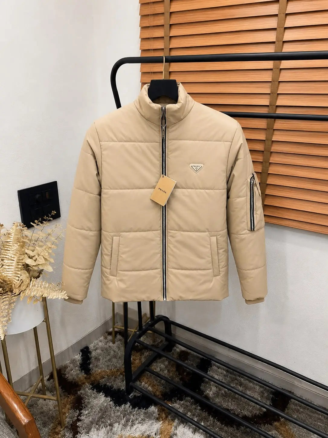 Prad_a Sleeve Pocket Imported Premium Puffer Jacket (DN 556)