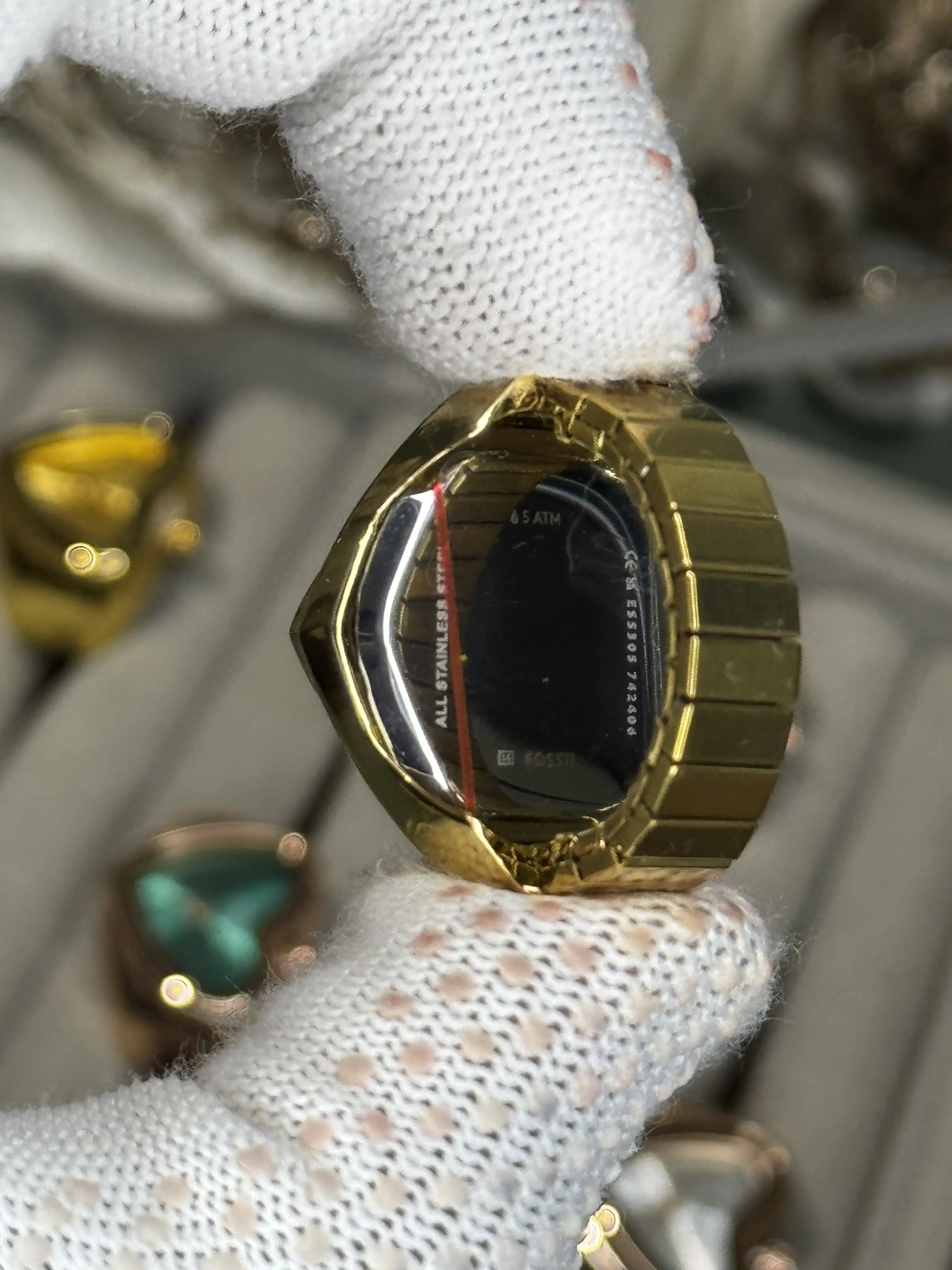 Fossi l All Gold Ring Analog Ladies Watch Secondary image