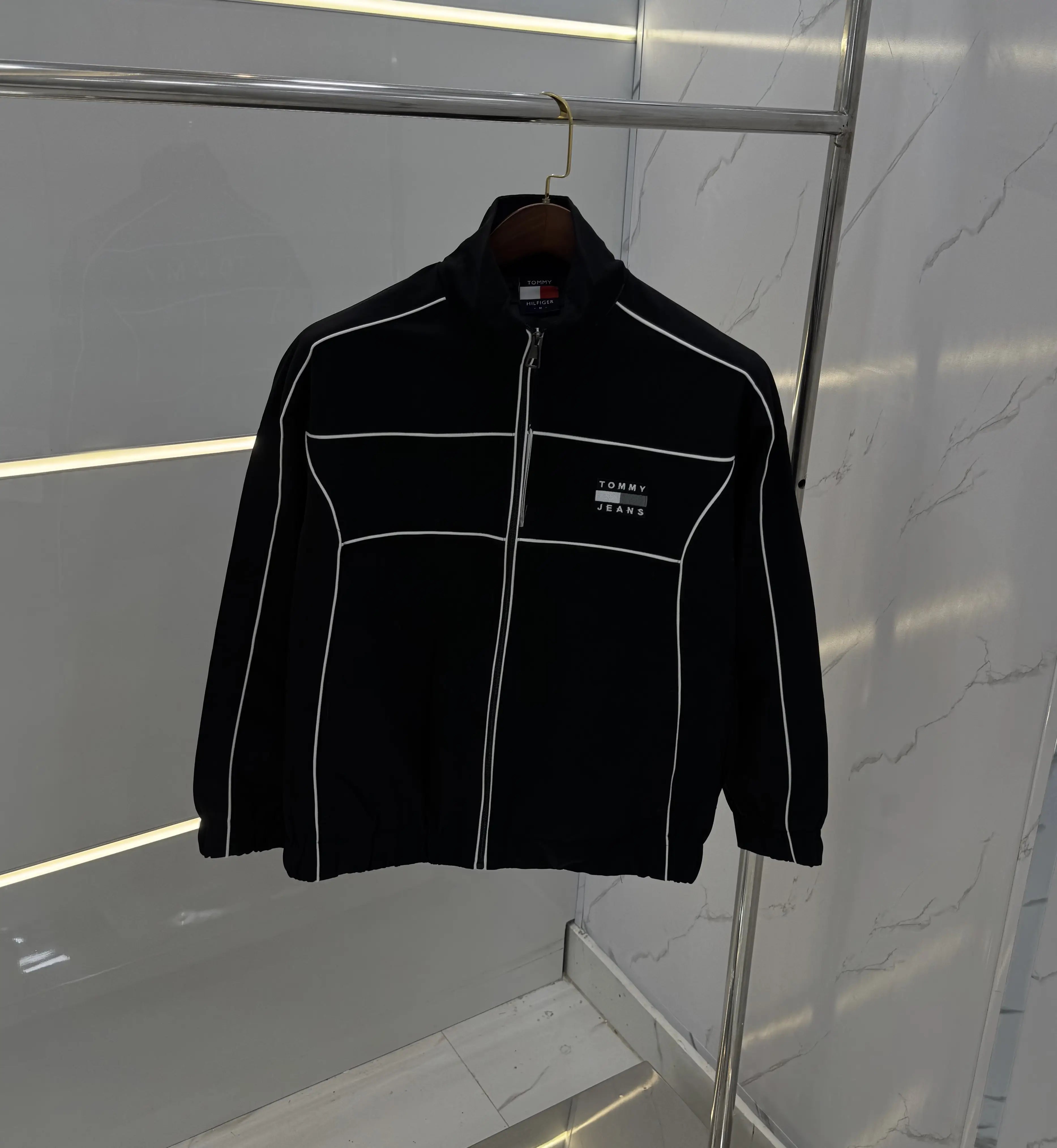 Tommy  Hilfiger Black Imported Premium WindBreaker Jacket Secondary image