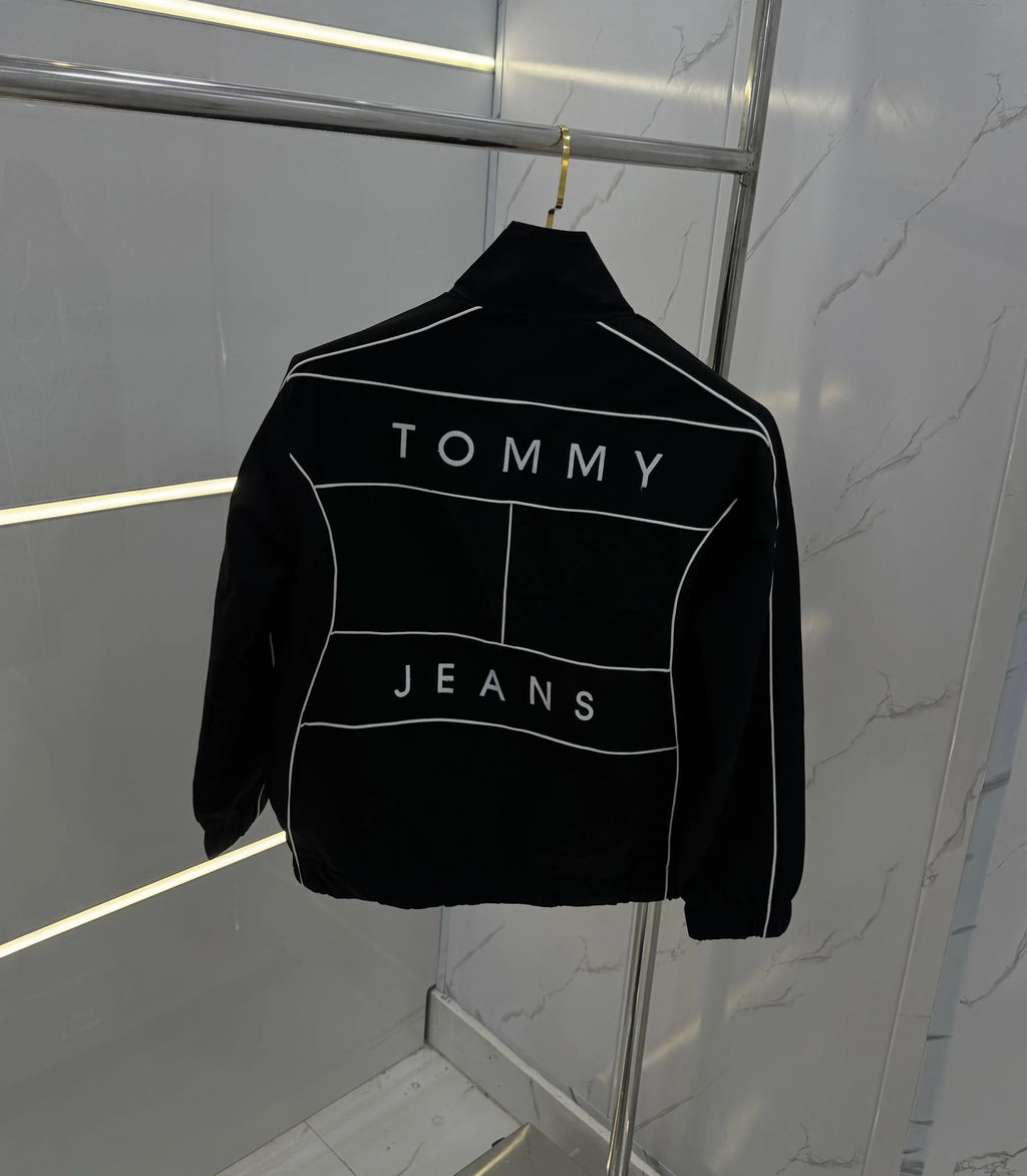 Tommy  Hilfiger Black Imported Premium WindBreaker Jacket