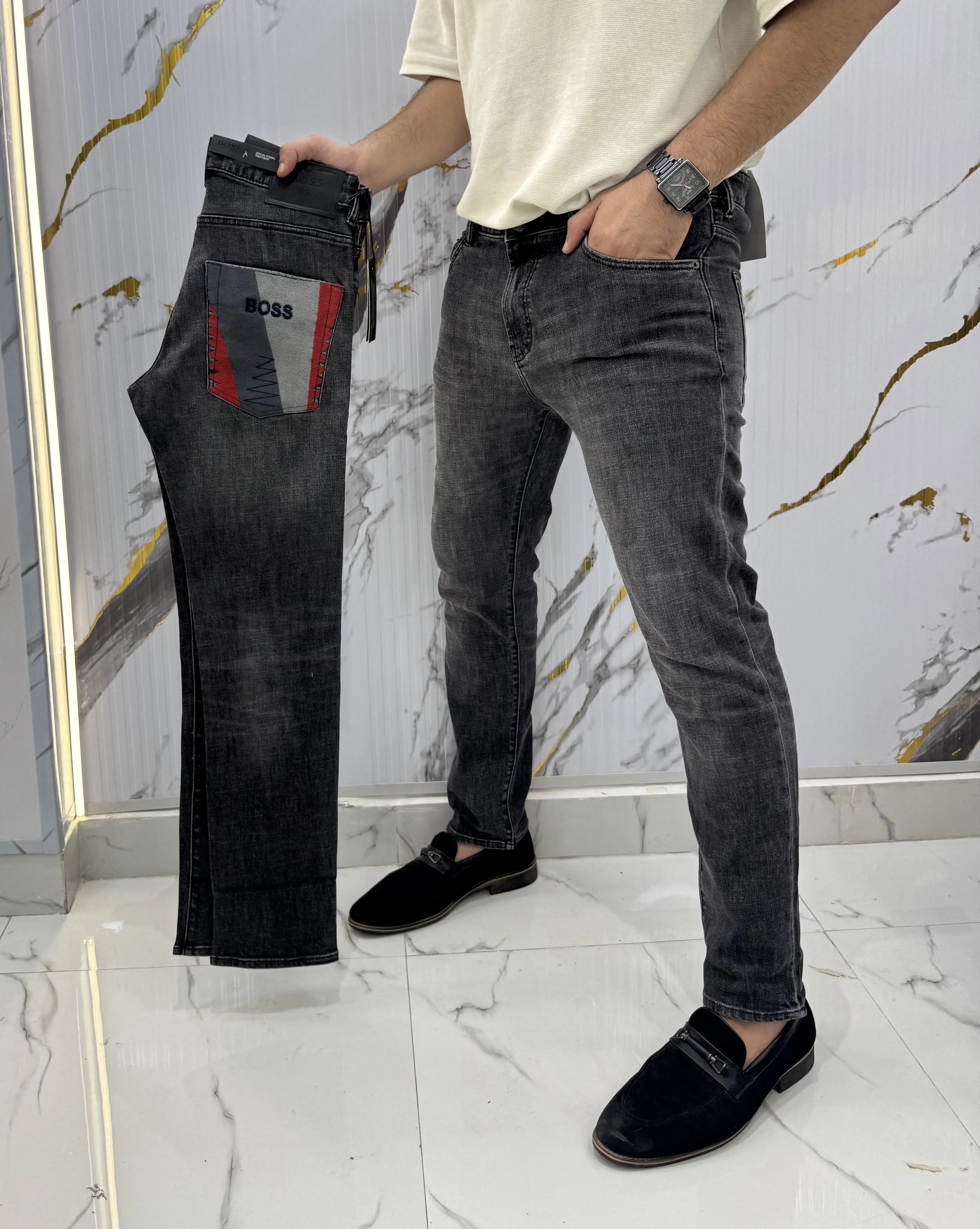 Hugo Boss Dark Grey Limited Edtion Imported Denim Secondary image