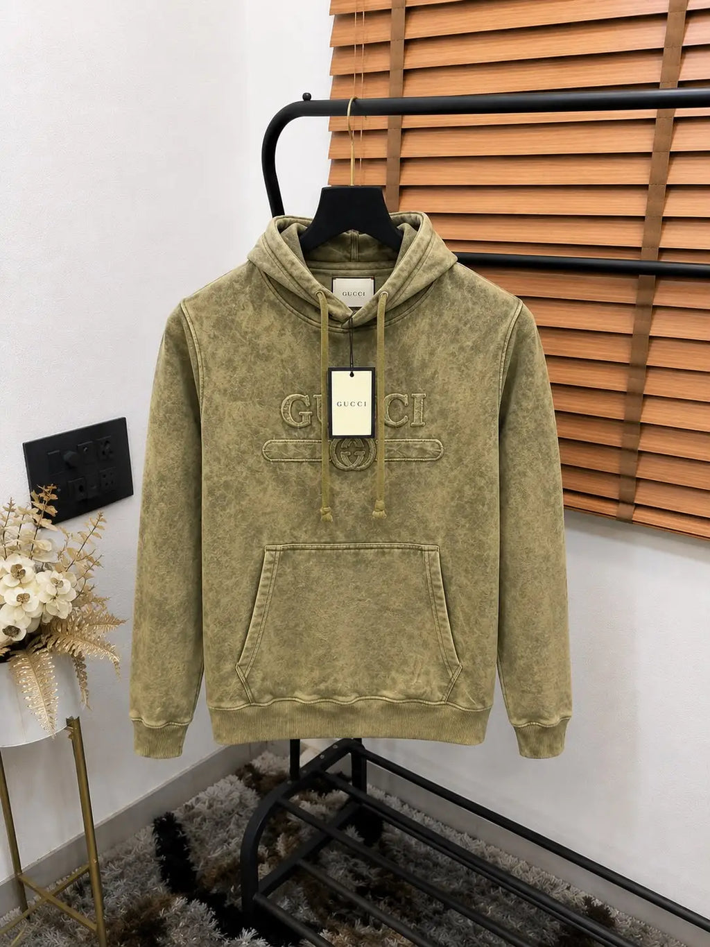 Gucc_i Tie Dye Print Italian Imported Premium Denim Hoodie