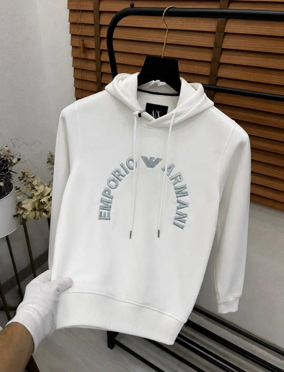 Emporio Arman_i Emroidery Print Imported Premium Hoodie
