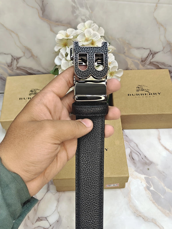BB BURBERRY PREMIUM QUALITY IMP AUTOLOCK BELT WITH OG BOX 