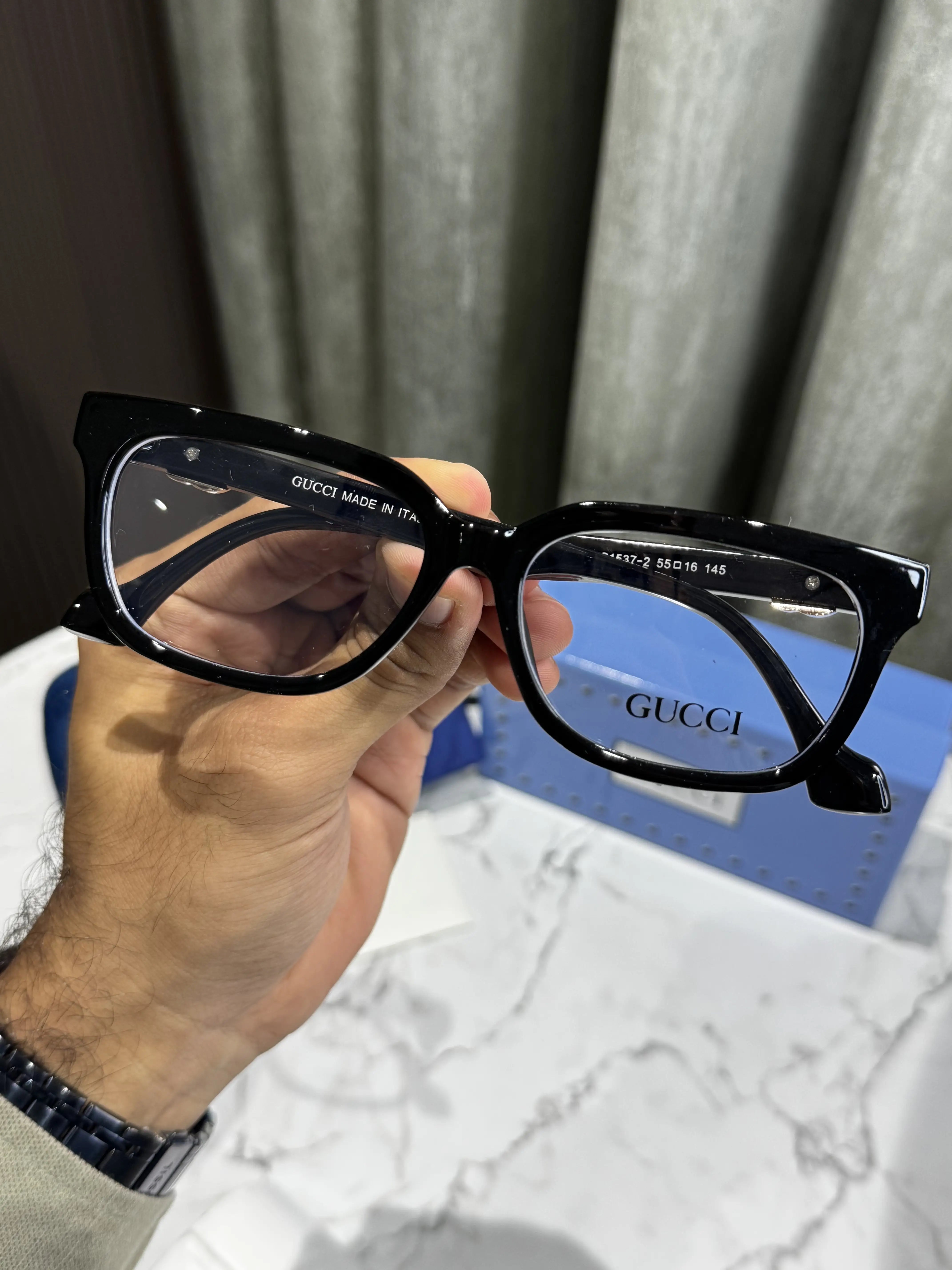 Gucc I All Black Logo Premium Glasses 1537 Secondary image