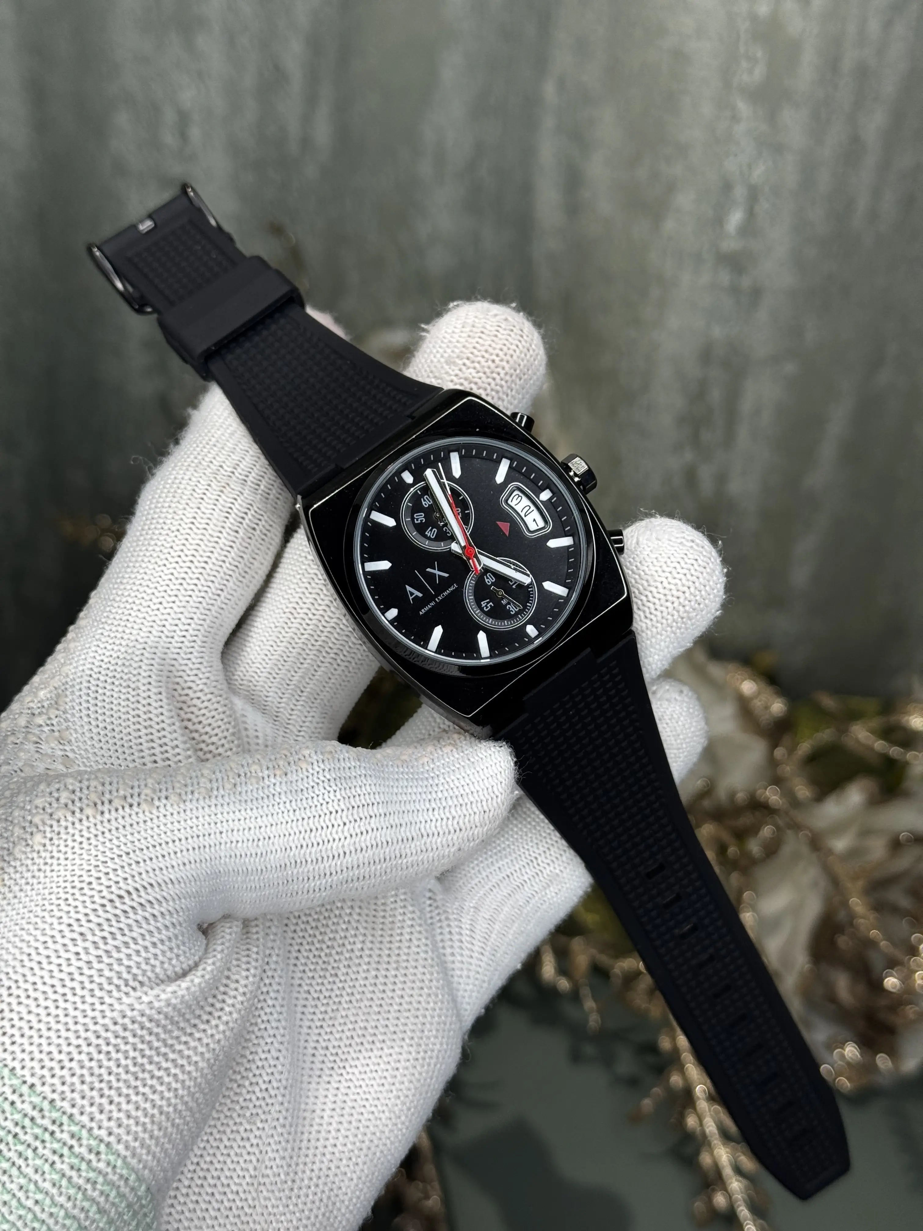 Arman i Exchange Oliver All Black Premium Chronograph Watch Secondary image