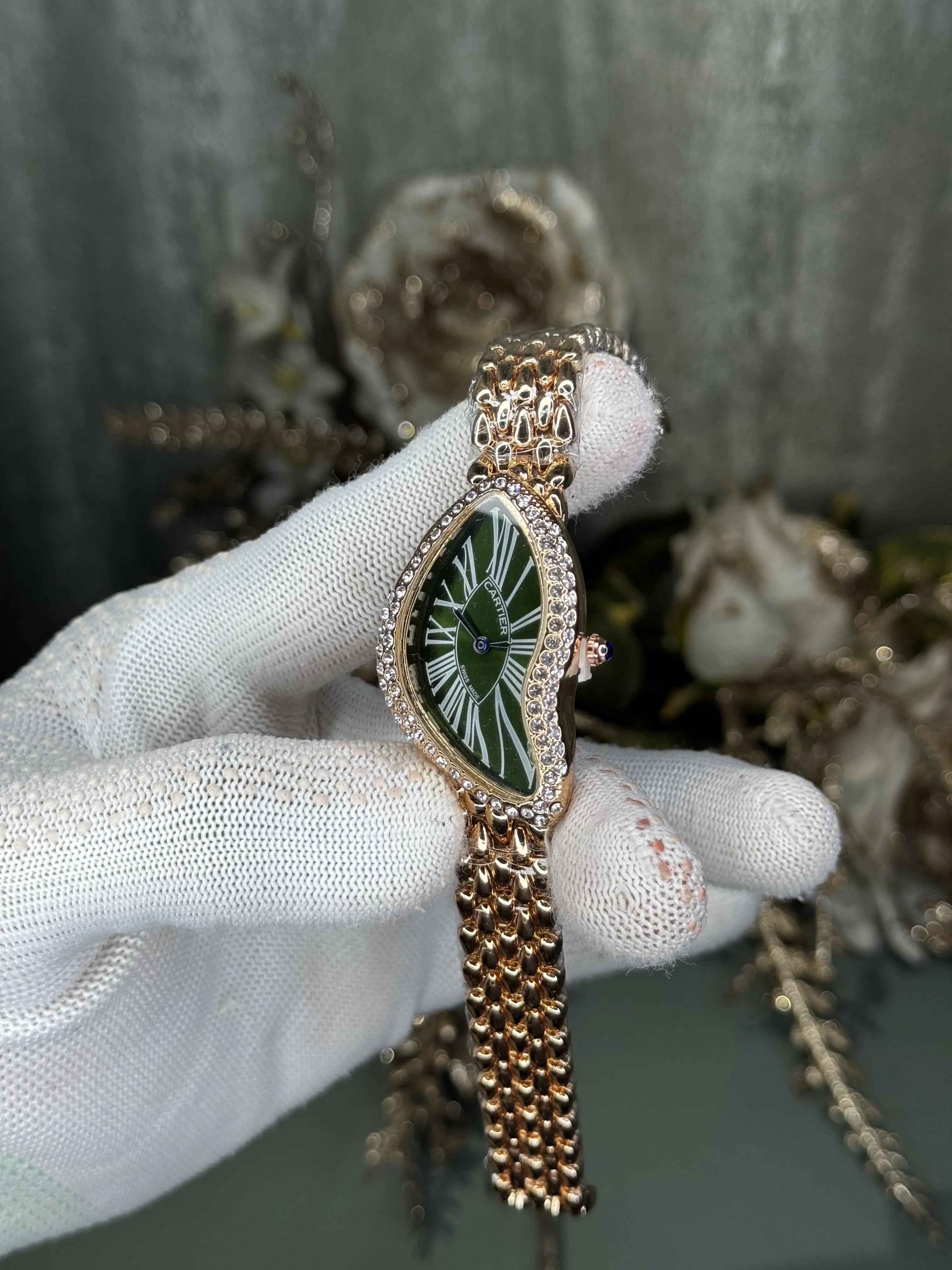 Cartie r RoseGold Green Premium Ladies Watch