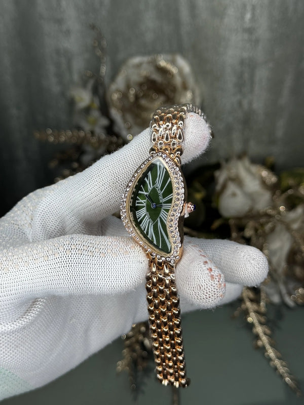 Cartie r RoseGold Green Premium Ladies Watch