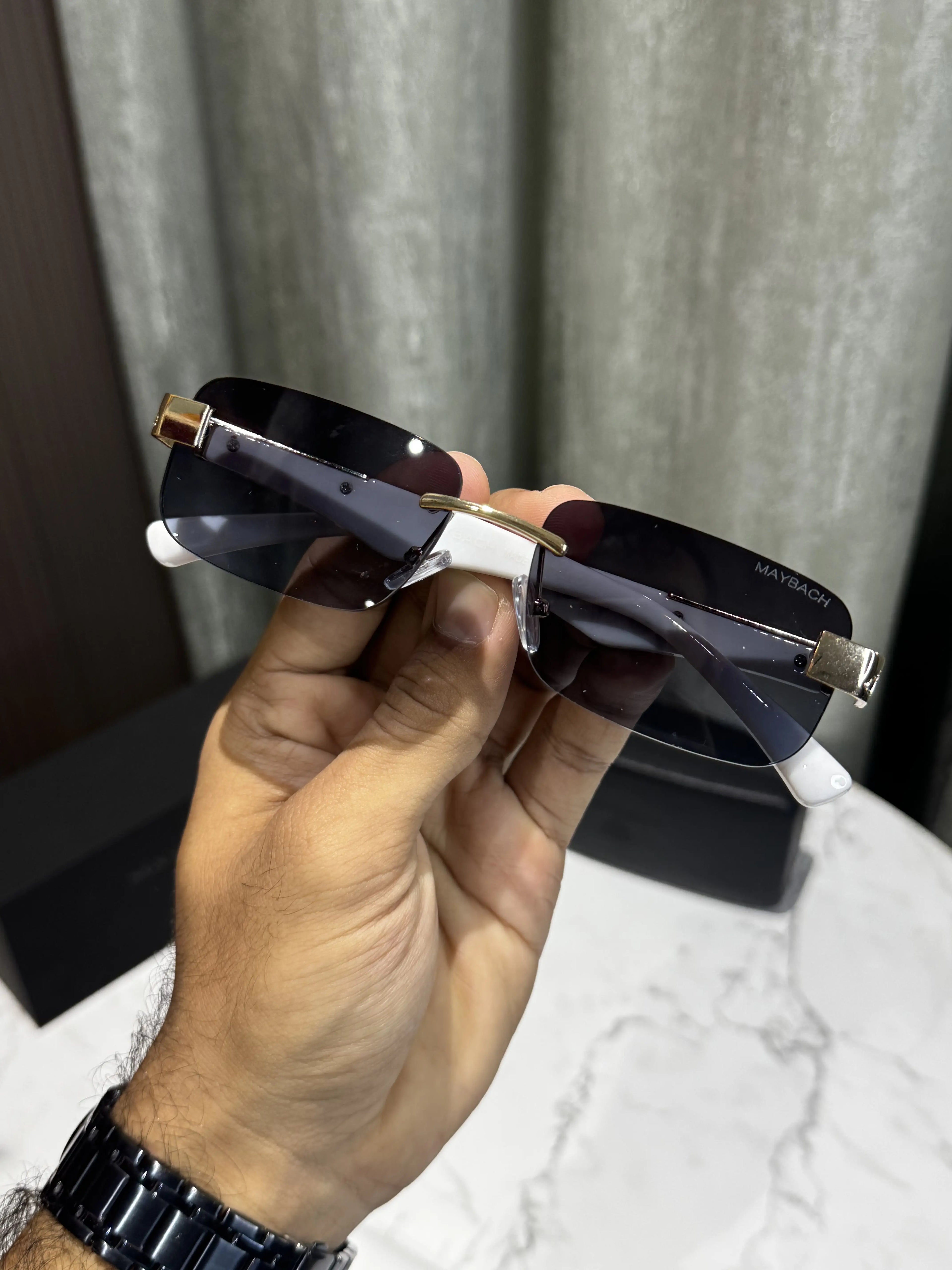 Maybach Marble Blue Black Premium Shades 7347