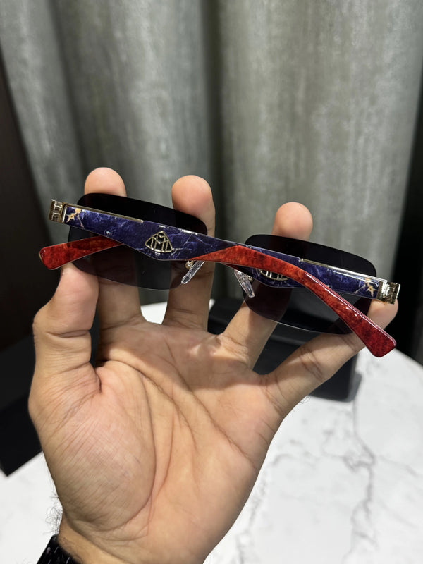 Maybach Marble Blue Black Premium Shades 7347