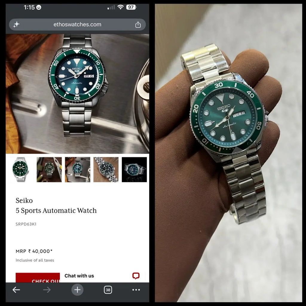 SEIKO 5 SPORTS AUTOMATIC MOVEMENT DAY-DATE