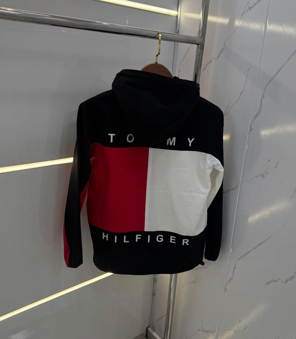 Tomm y Hilfiger Balck Imported Premium Bomber Jacket