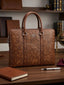 Coac h Brown Monogram Luxury Premium Imported Laptop Bag