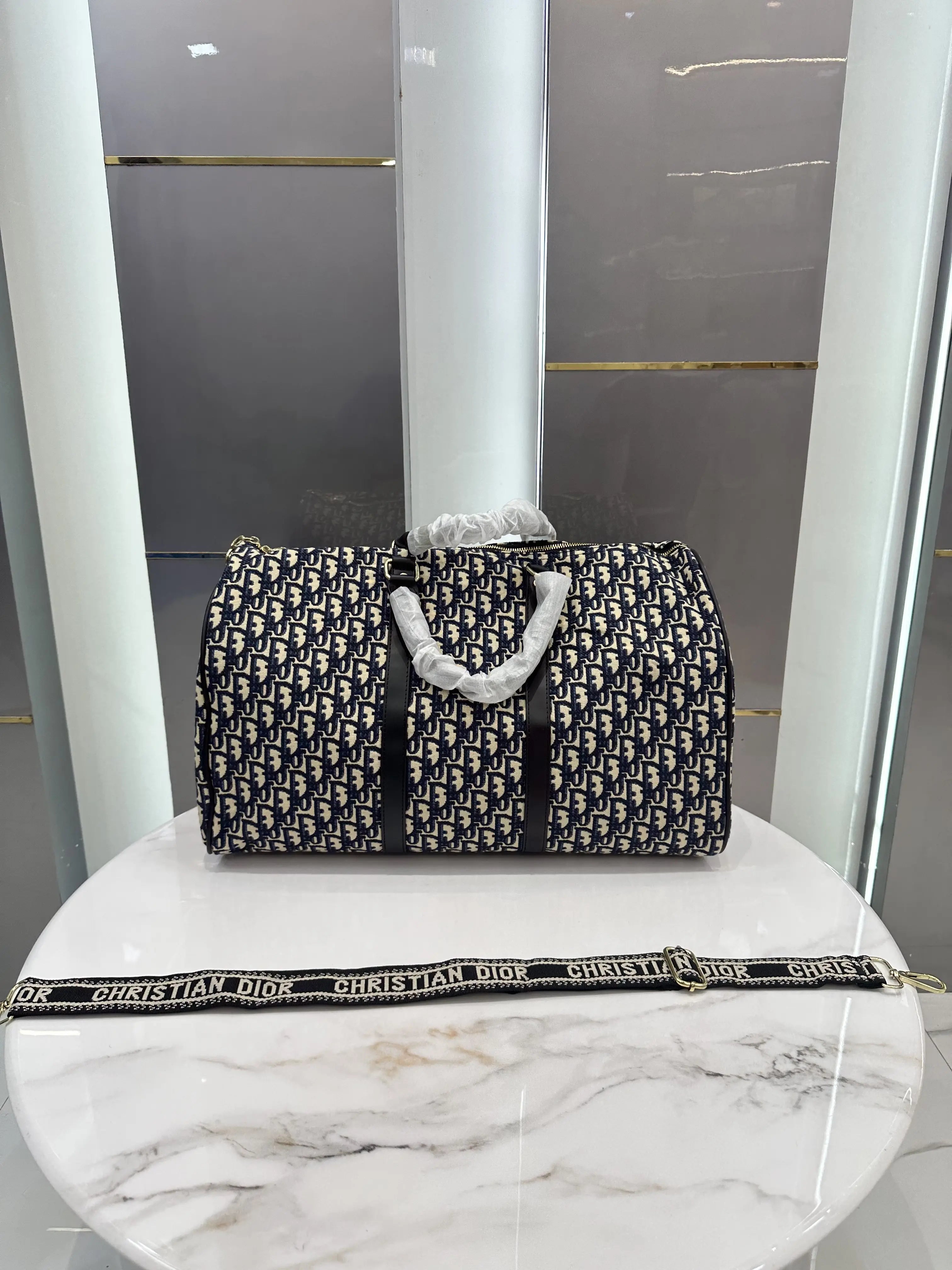 Dio r Monogram Luxury Imported Duffel Bag d187