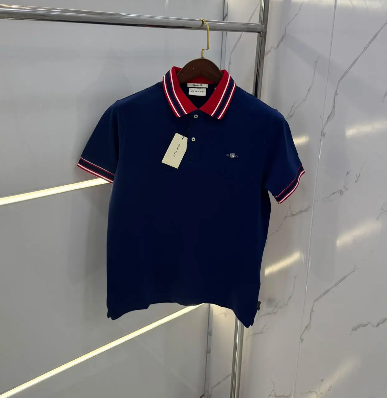 Gant Navy Blue Logo Work Premium Polo T-shirt Secondary image