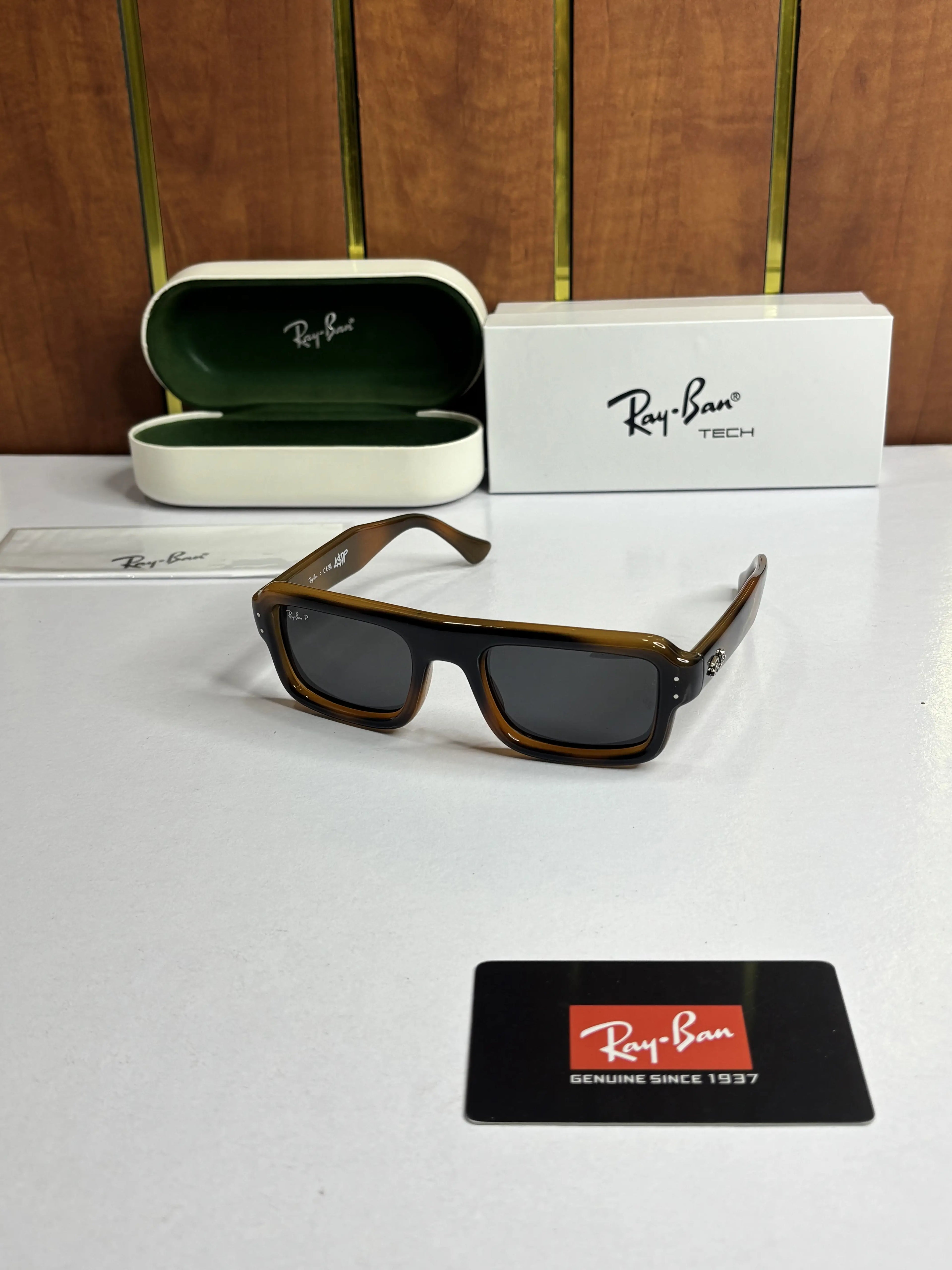 Rayban 4954 Puffer Square Tiger Black