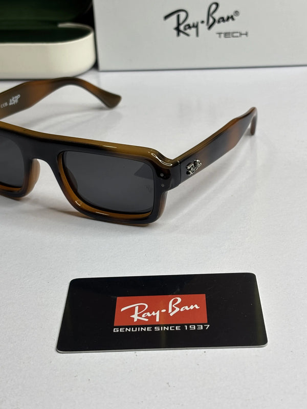 Rayban 4954 Puffer Square Tiger Black