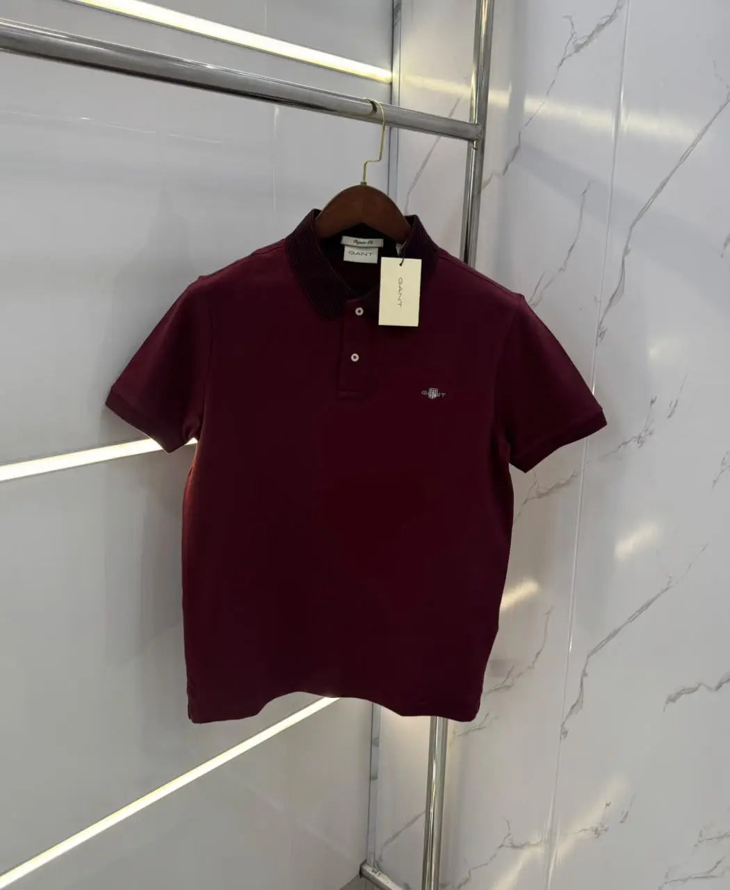 Gant Maroon Logo Work Premium Polo T-shirt Secondary image