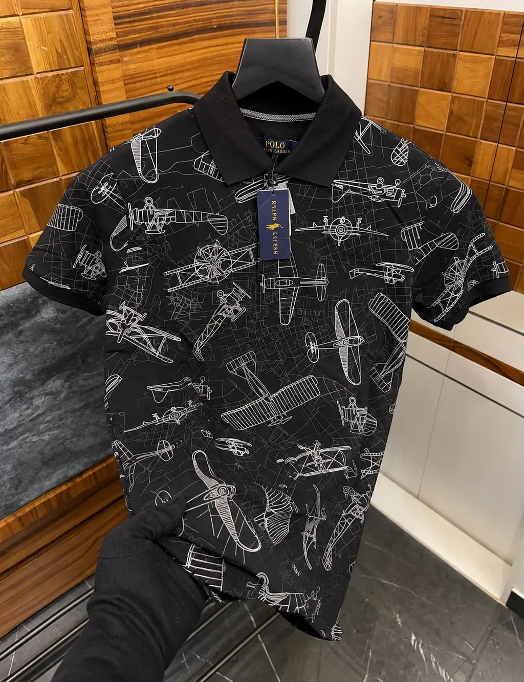 Ralp_h Lauren All Over Printed Premium Polo T-shirt