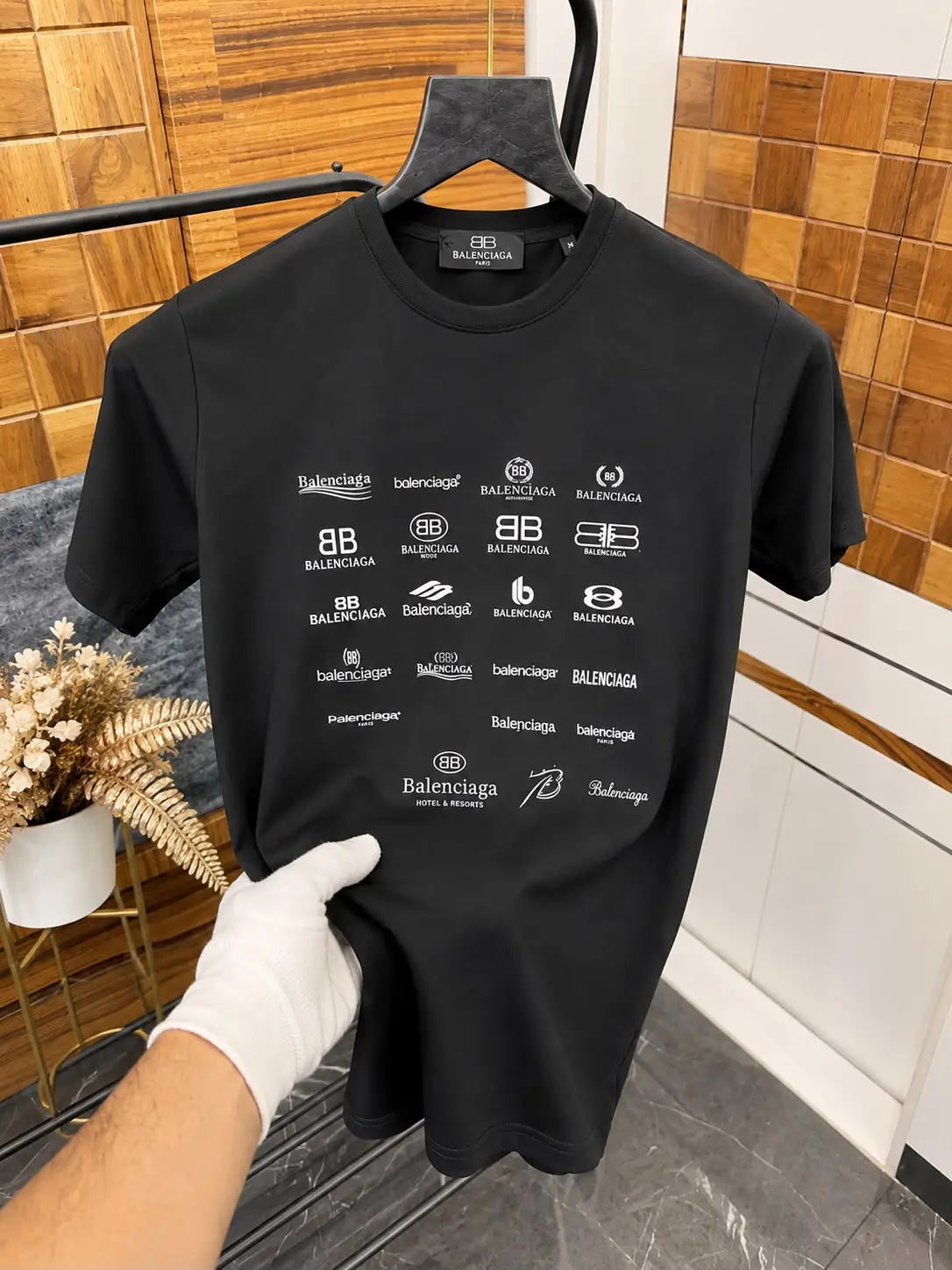 Balenciaga Logo Printed Imported Premium Drop Shoulder T-shirt Secondary image