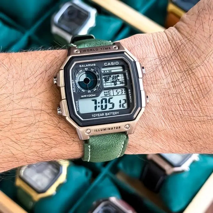 casio rose green
