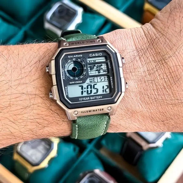 casio rose green