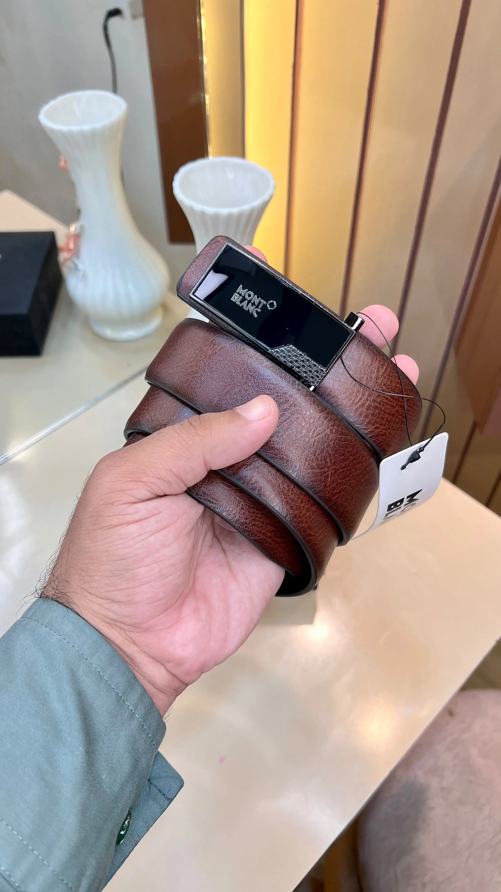 MONT BLANC PREMIUM QUALITY IMP BELTS WITH OG BOX 
