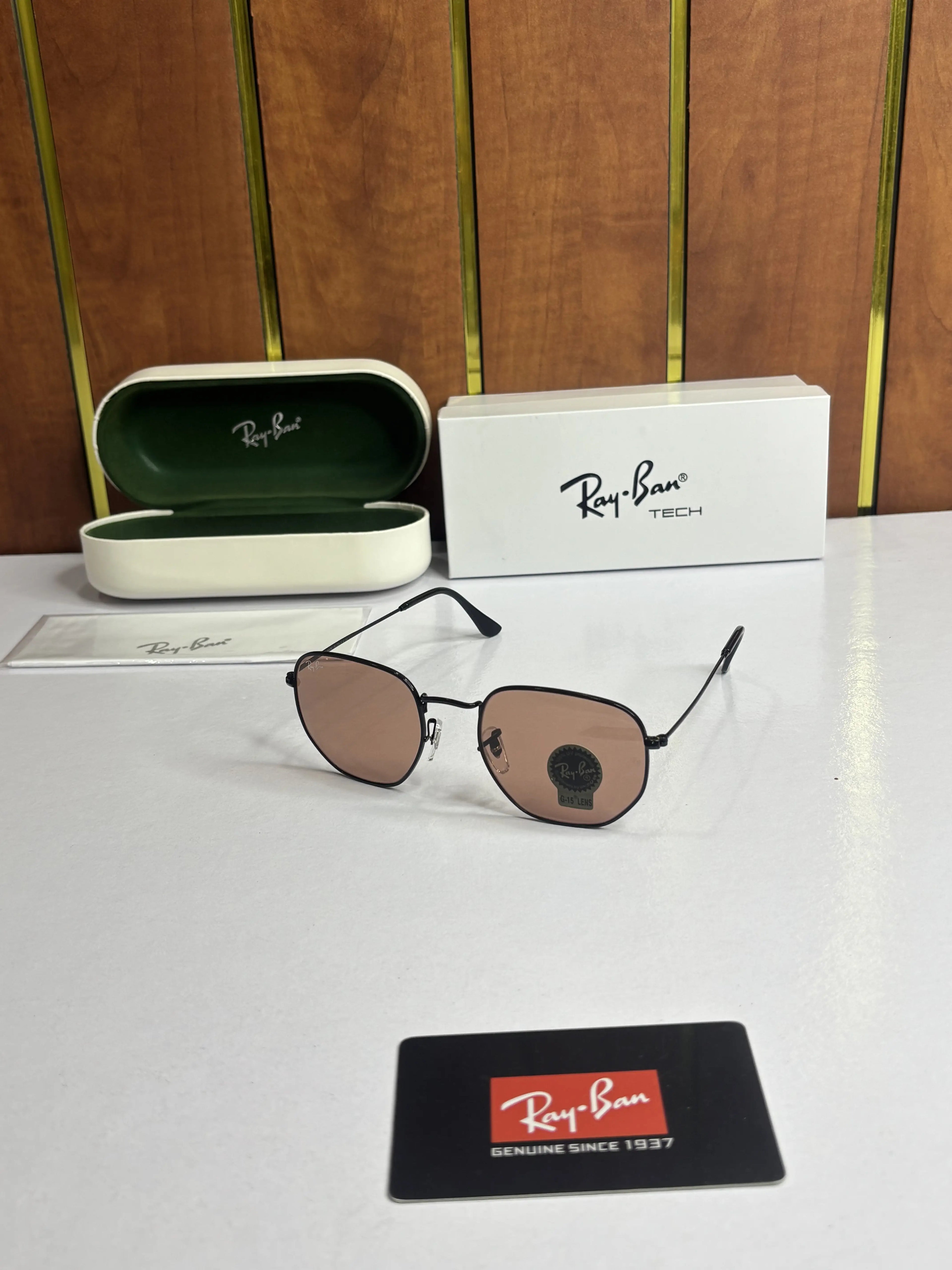 Rayban 3548 Black Red candy 