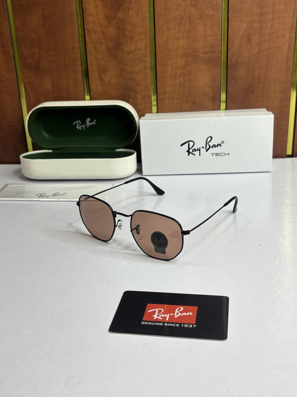 Rayban 3548 Black Red candy 