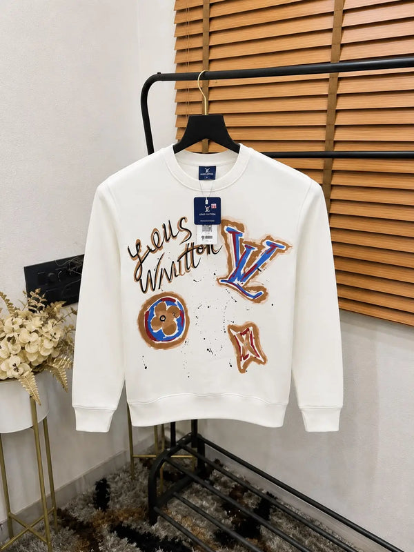 Loui_s Vuitton Big Monogram Printed Turkey Imported Premium Sweatshirt