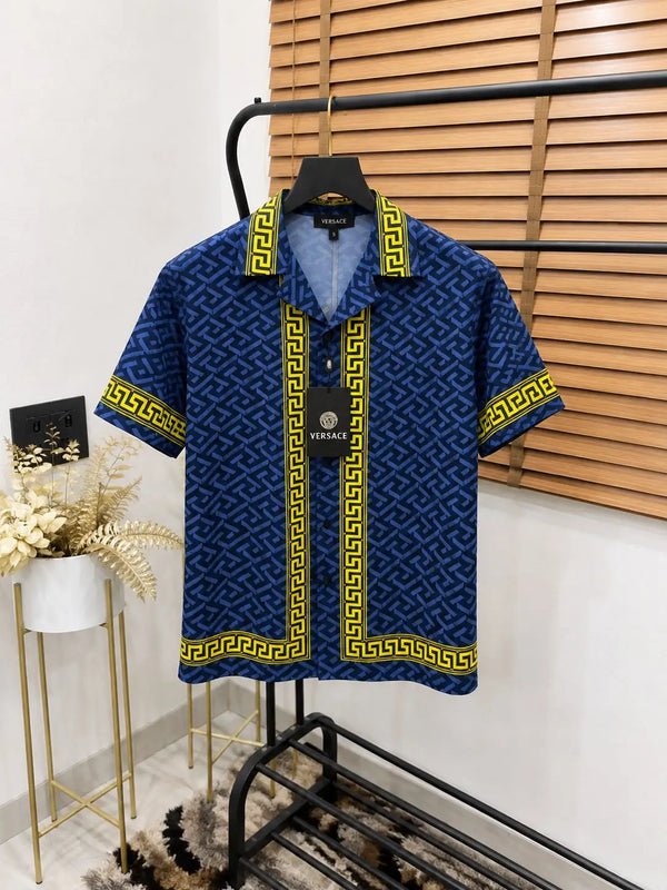 Versac_e Printed Turkey Imported Premium Half Shirt