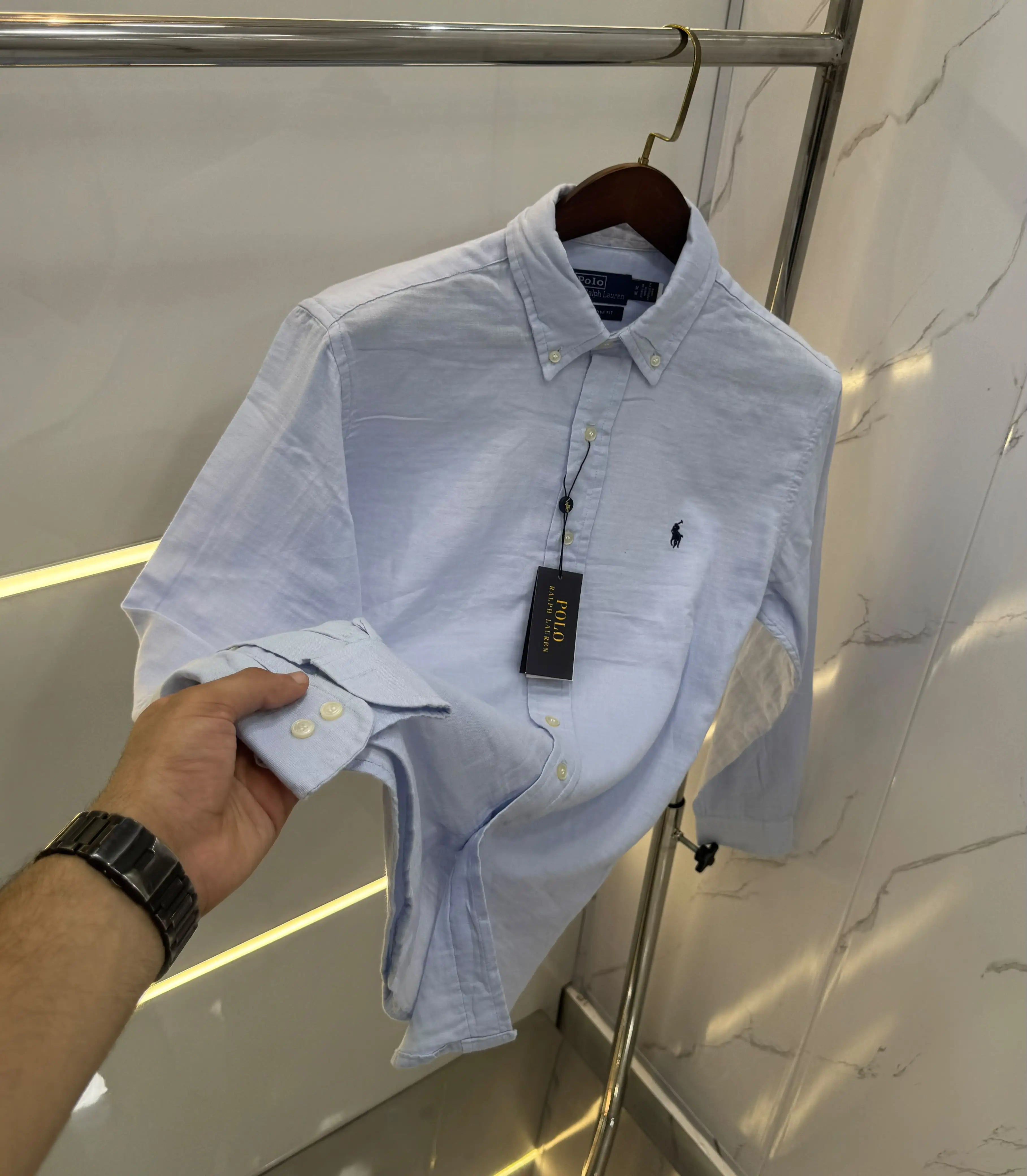 Ralp h Lauren L.purple Premium linen Shirt