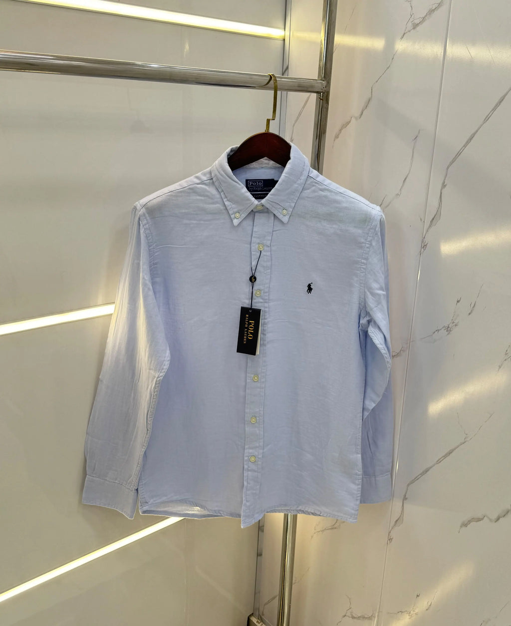 Ralp h Lauren L.purple Premium linen Shirt