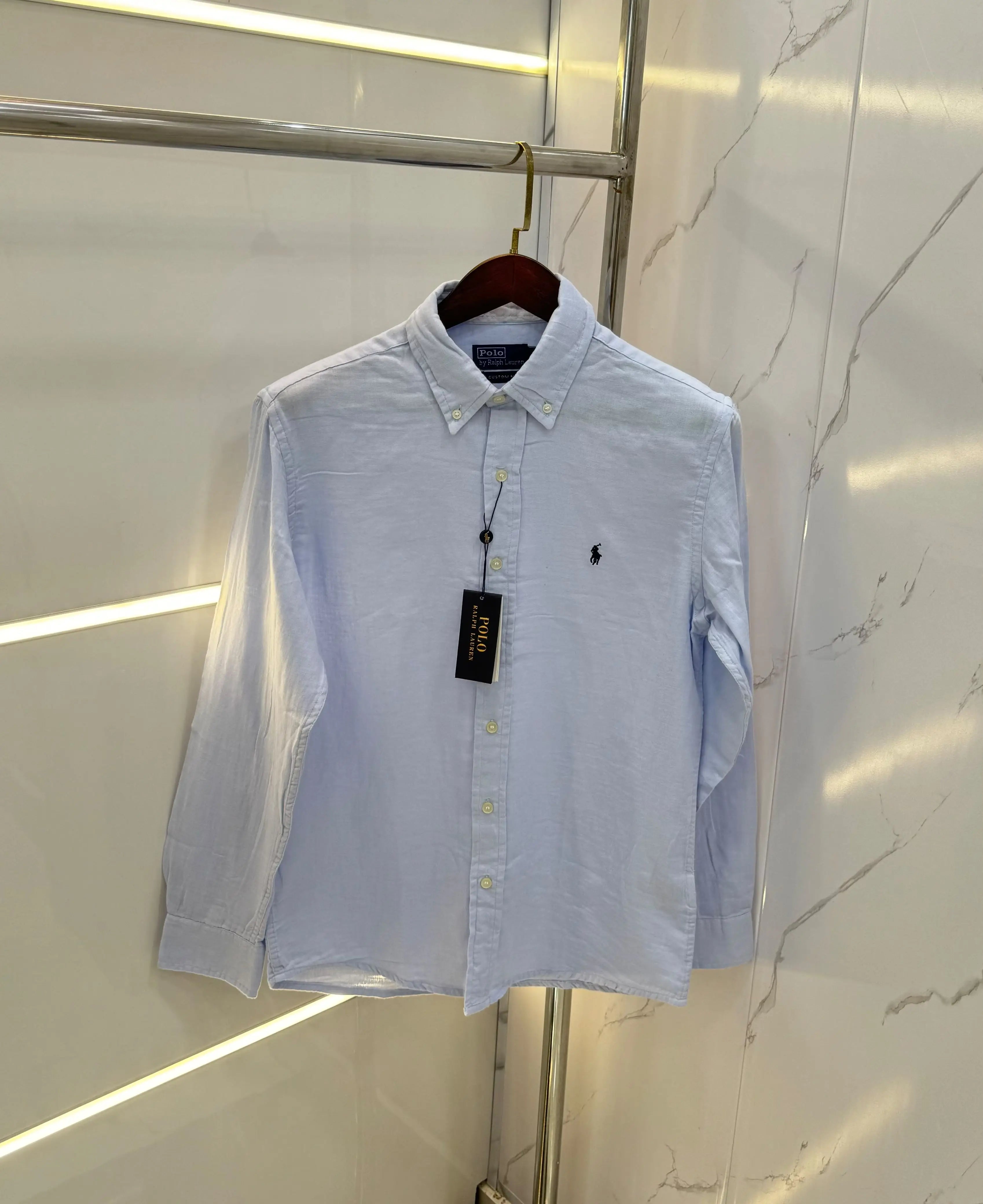 Ralp h Lauren L.purple Premium linen Shirt