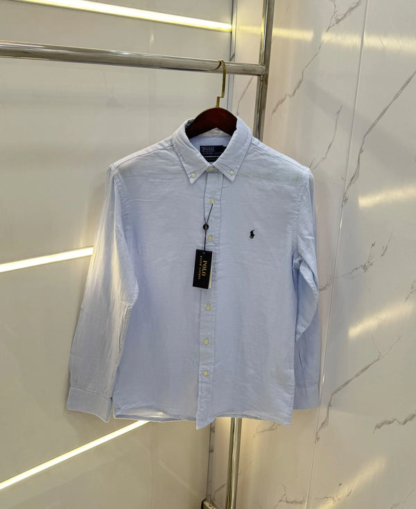 Ralp h Lauren L.purple Premium linen Shirt