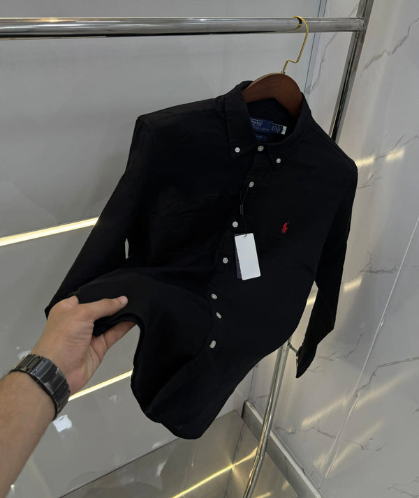 Ralp h Lauren Balck Premium linen Shirt