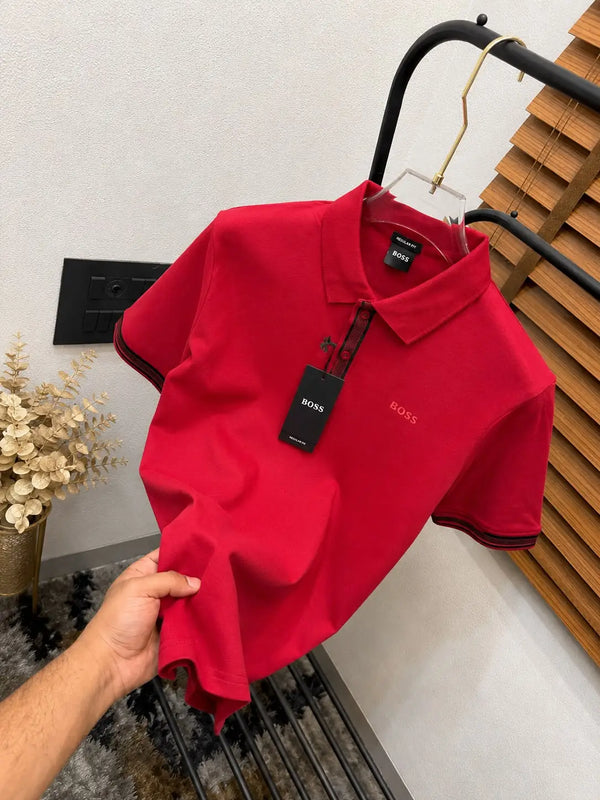 Bo-ss Premium Cotton Classic Polo T-shirt (DN 628)