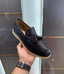 Loro_Piana Black Premium Leather Loafers