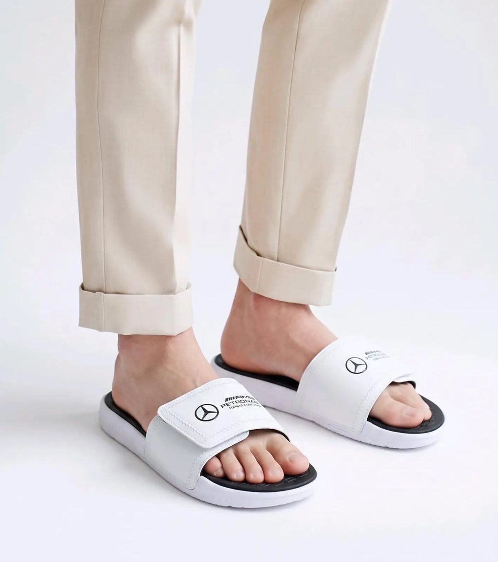 Puma_Mercedes White AMG Petronal Soft Comfort Slide