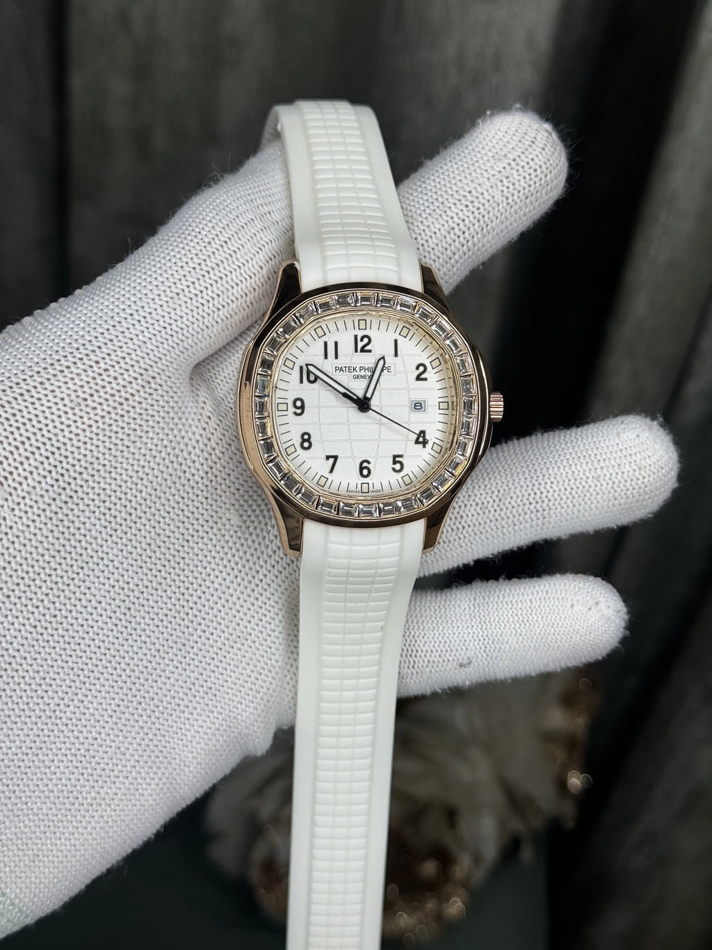 Patek Aquanaut Copper White Diamond Premium Watch