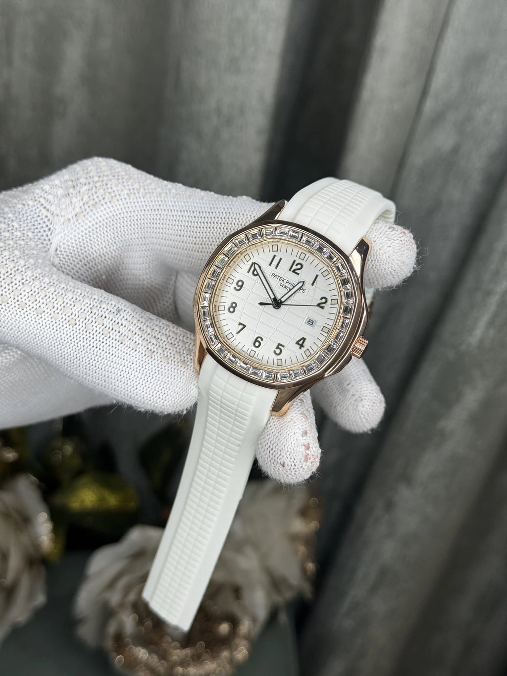 Patek Aquanaut Copper White Diamond Premium Watch